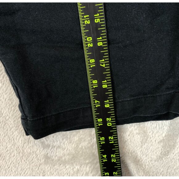 Volcom Mens Chino Shorts Size 30 Flat Front Casula Summer Pockets Black Cotton - Picture 3 of 12